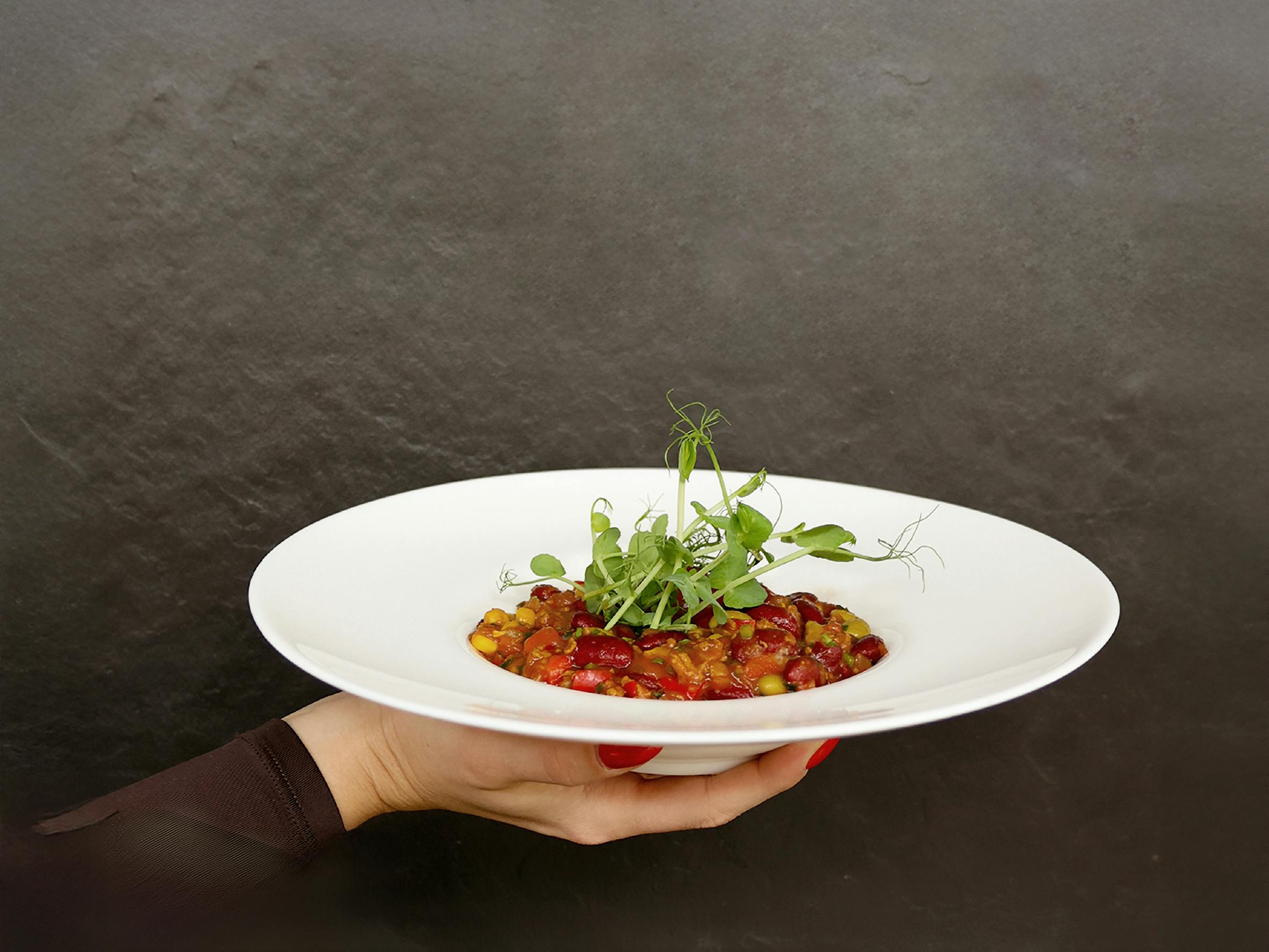 Delicious pasta freshly prepared in the Speiserei.