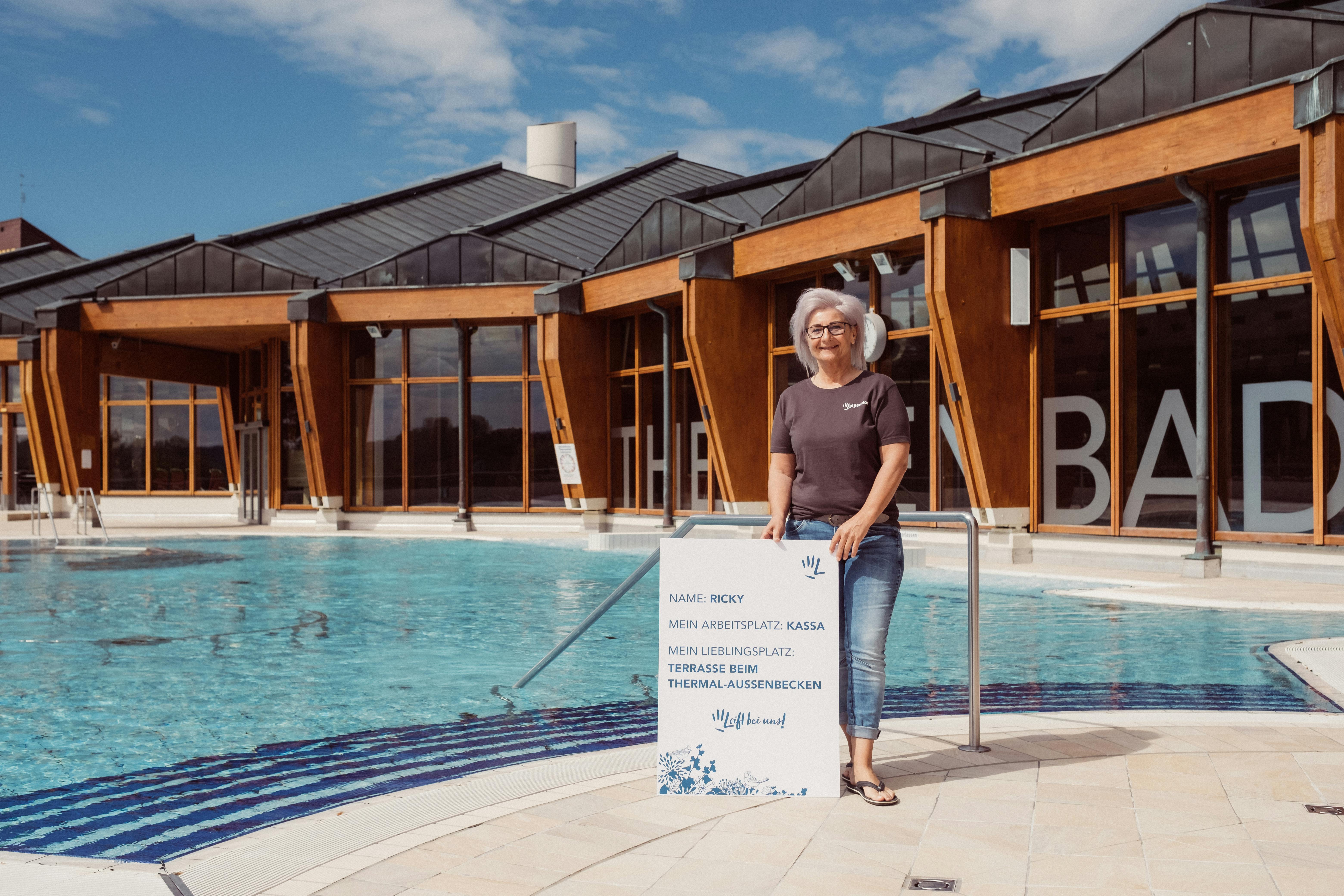Our team member Ricky shows her favorite place in the thermal resort Loipersdorf.