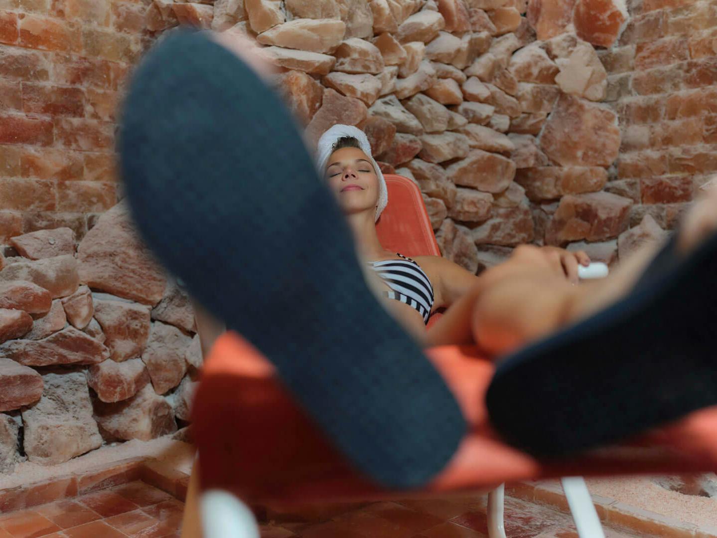 The salt grotto in the thermal baths has a unique health-promoting effect.